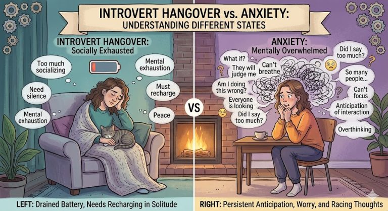 Introvert Hangover vs Anxiety: What’s the Difference?
