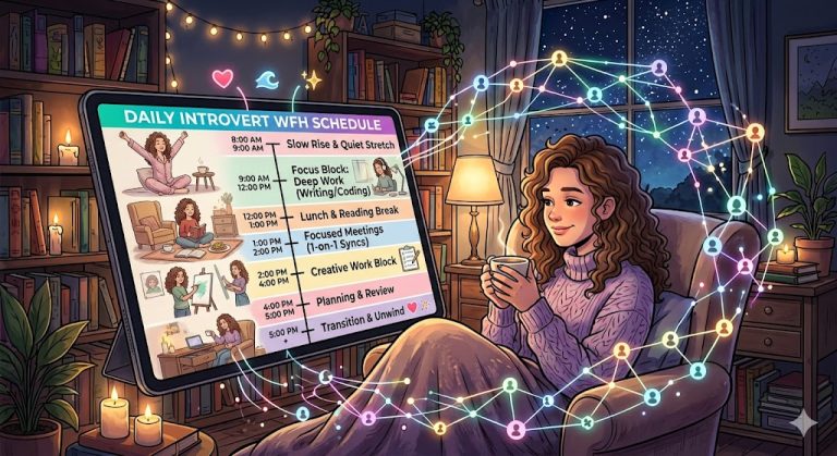 Introvert Work From Home Daily Schedule